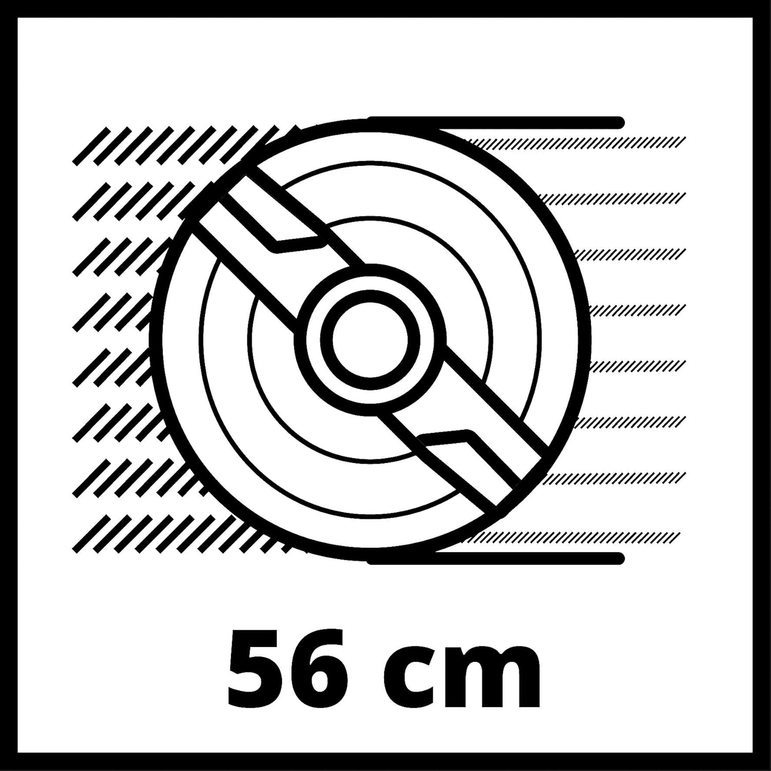 Einhell Tondeuse à Gazon Thermique GC-PM 56/2 S HW (173cc, Surfaces Jusqu’à 2 200 m², Largeur de Coupe 56 cm)