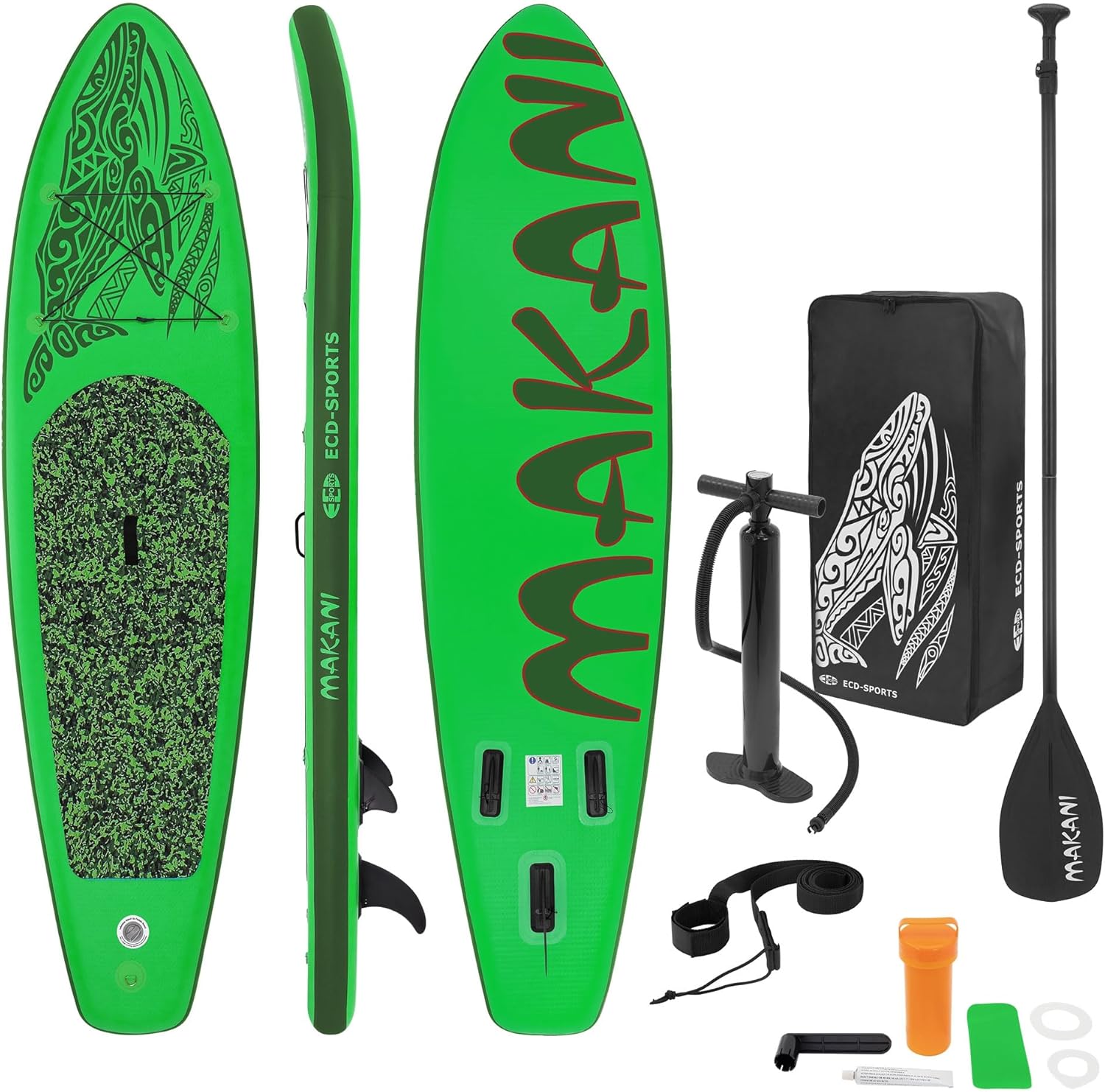 ECD Germany - planche stand up paddle - 305/308/320/380 cm - PVC, jusqu'à 150 kg, 10/15 cm d'épaisseur