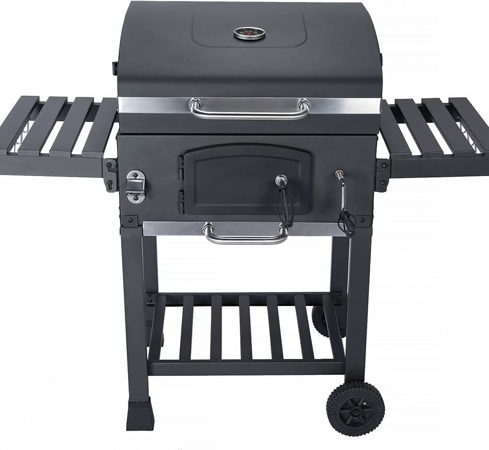 Alice - Bernard Noir - barbecue charbon, fumoir, tablettes, récupérateur