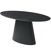 Vente-Unique Table à manger - 6 personnes - MDF - Noir - ANTELADA