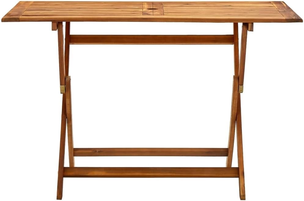 vidaXL - Table pliante extérieure - 120x70x75 cm - acacia massif