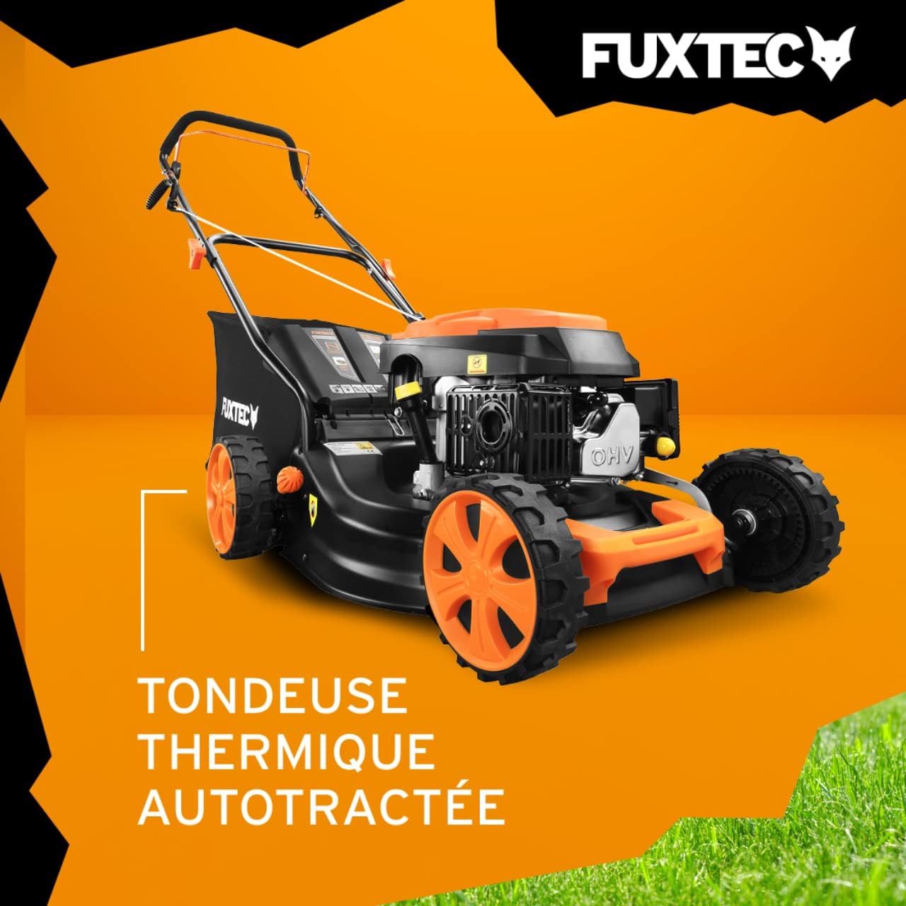 FUXTEC - tondeuse thermique autotractée série FX, 46cm, mulching, 50L, FX-RM4646
