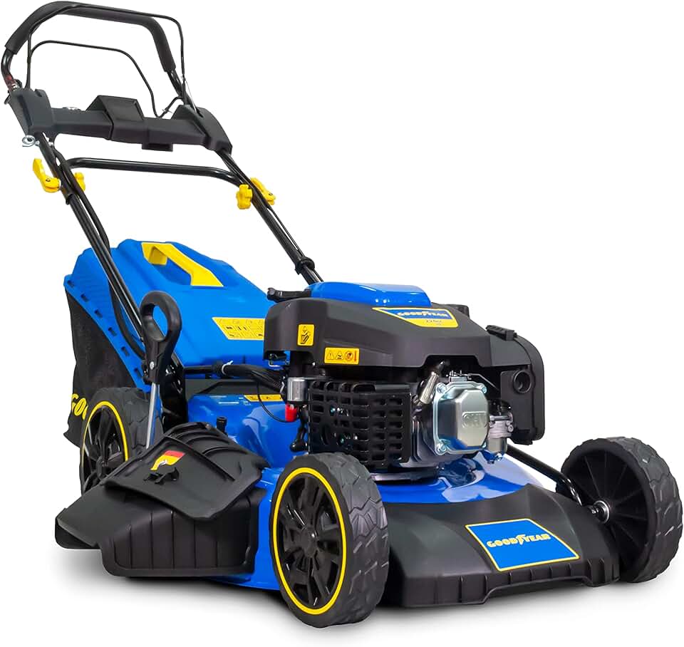 Goodyear - Tondeuse autotractée 224 cm³, 7.5 CV, 4en1, 2000m²