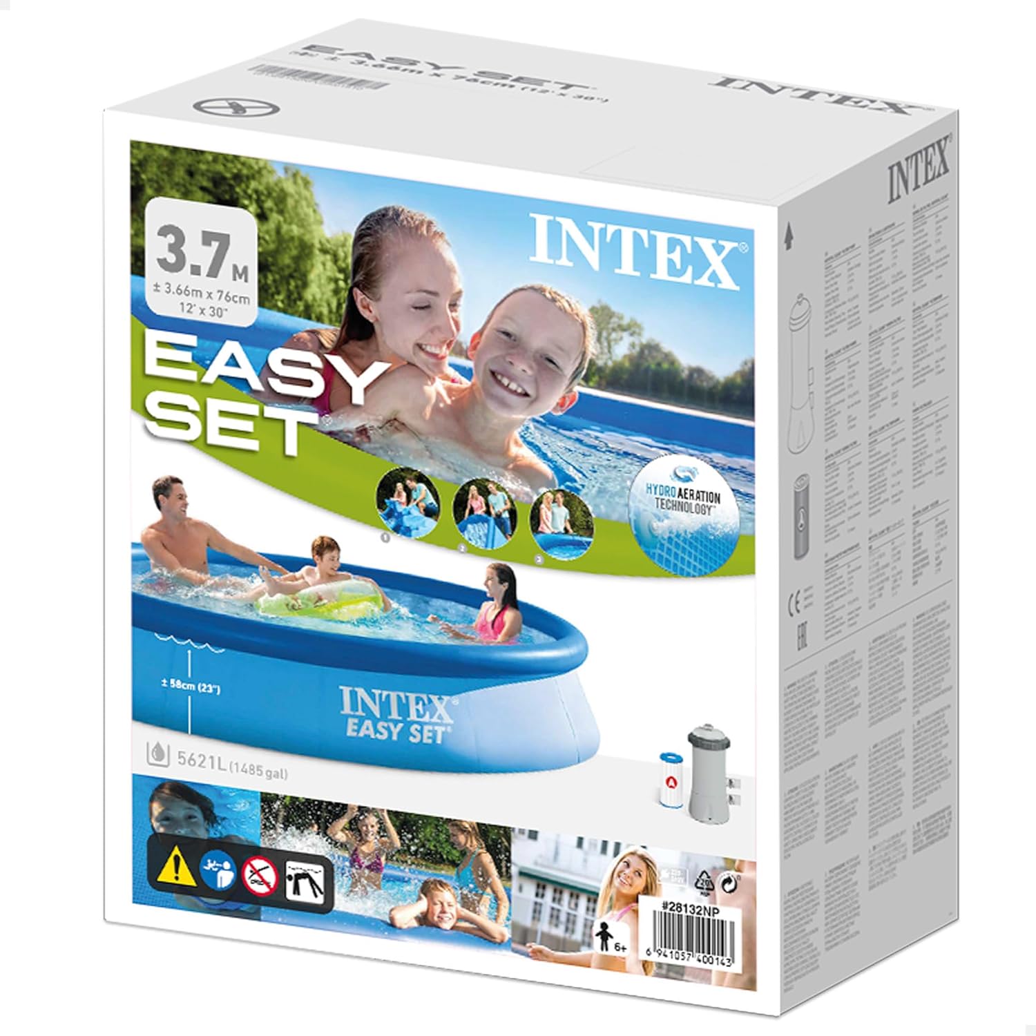 Intex - Easy Set autoportante - 3,66 x 0,76 m - kit piscinette