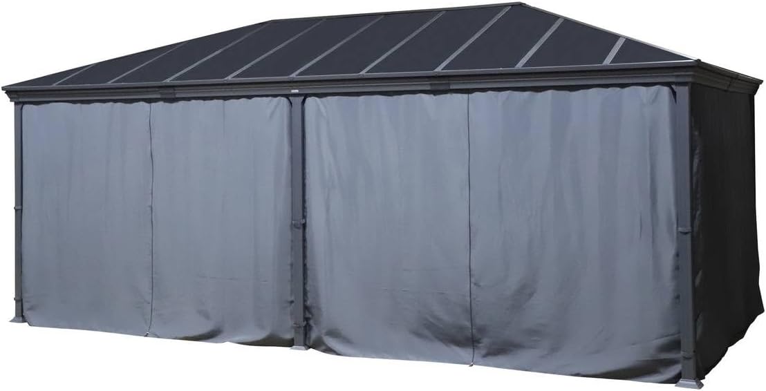 Hespéride - Pergola Belize - 3,6x6m - Aluminium et polycarbonate