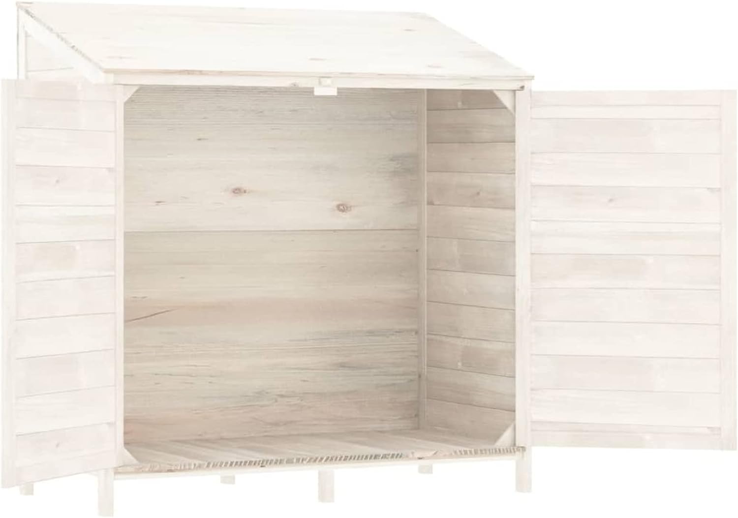 ShGaxin Abri de jardin, abris pour parcelles, abris de jardin, abri de jardin extérieur, maisons préfabriquées, bois d'épicéa massif blanc, 102 x 52 x 112 cm