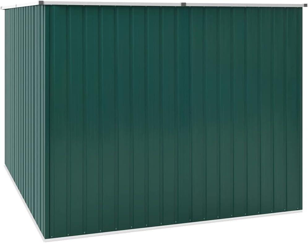 ShGaxin Abri de jardin, abri de jardin extérieur, armoires extérieures, abris de jardin, abri de jardin extérieur, acier galvanisé vert, 195 x 198 x 159 cm