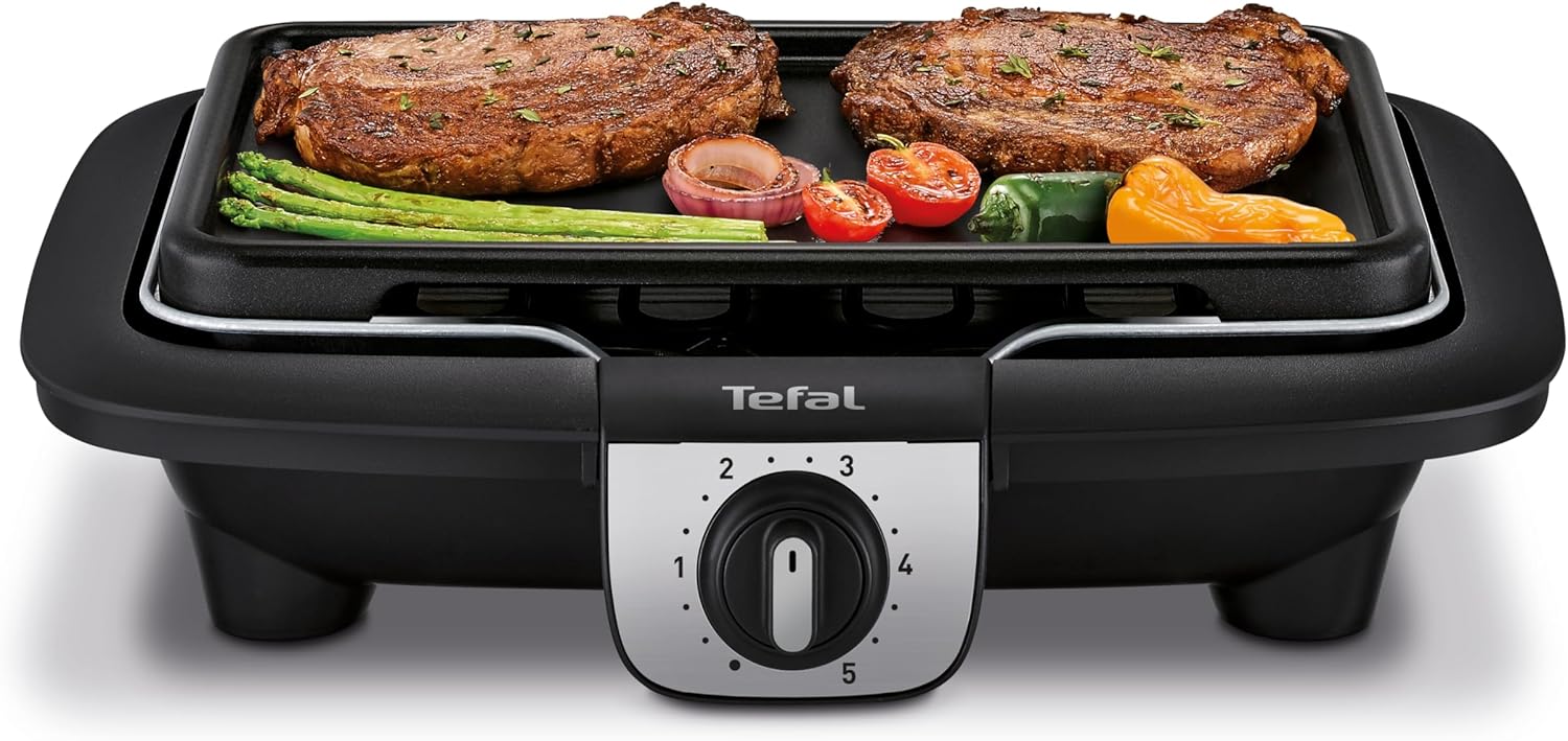 Tefal - Easy Grill 2en1 - plancha, 2100 W, peu de fumée - YY3818FB