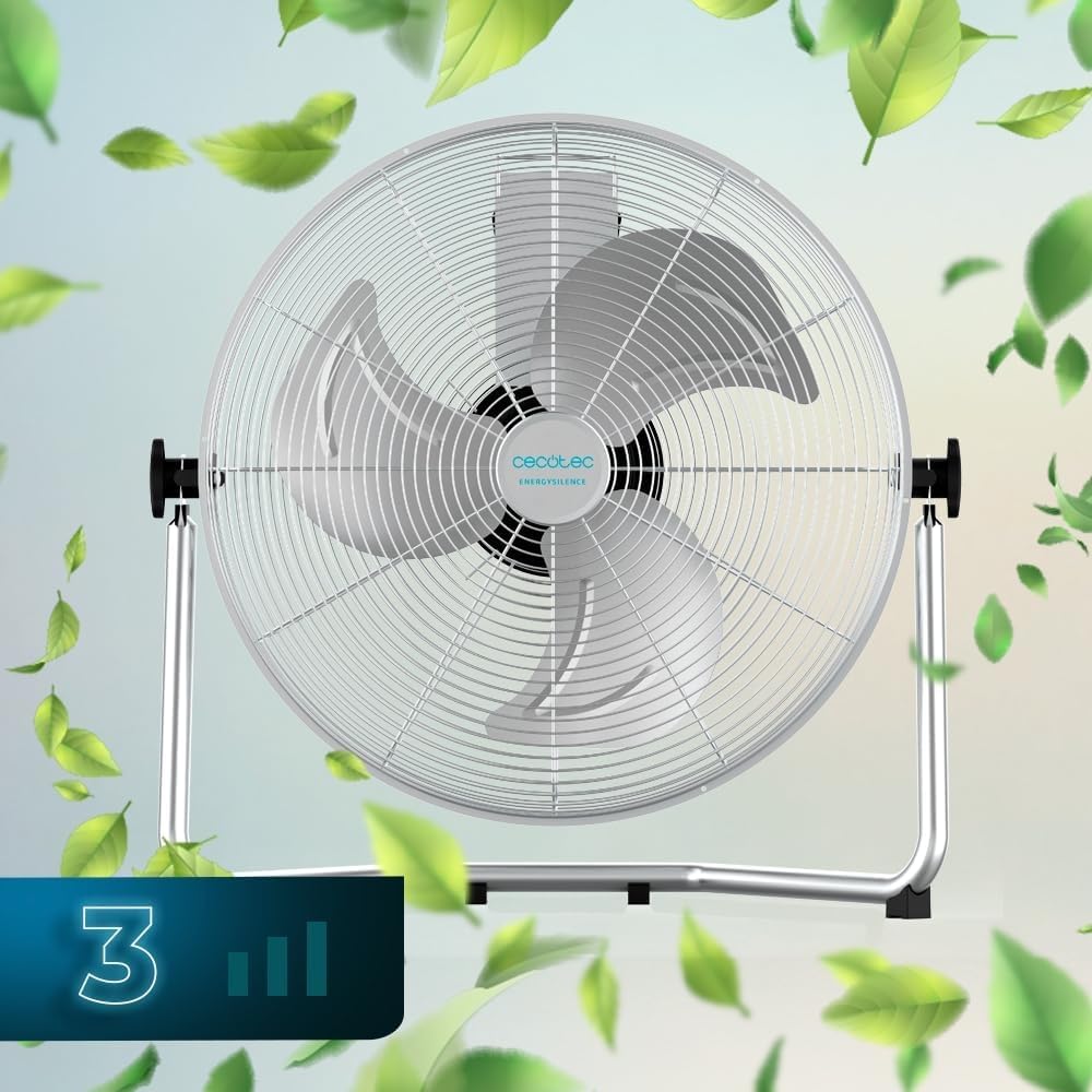 Cecotec Ventilateur Industriel EnergySilence 3000 Pro. 90 W, 16’’ avec 3 pales, Moteur en cuivre et 3 vitesses (4100 Pro)