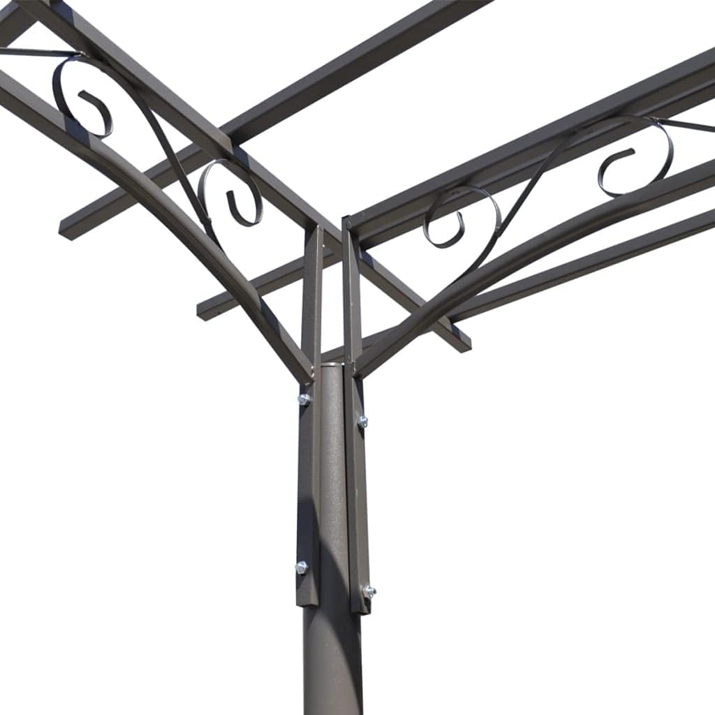 vidaXL - tonnelle jardin acier - 3x6 m - chapiteau réception robuste