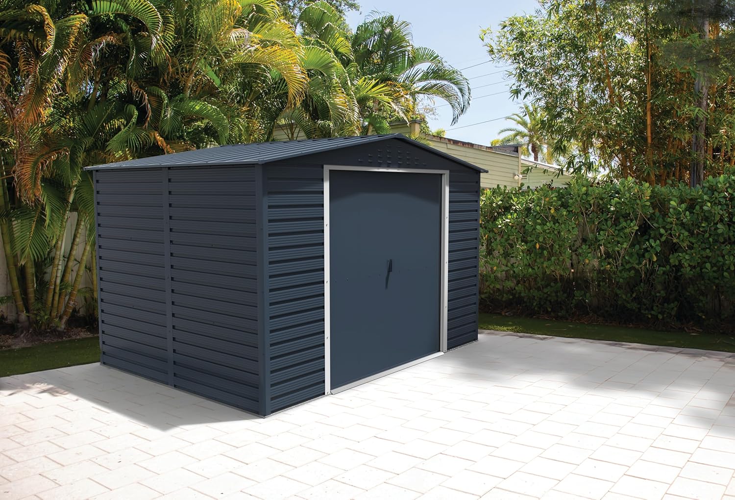 Duramax - Alpine - 10x8 - abri de jardin métal, toit renforcé, 7,82 m²