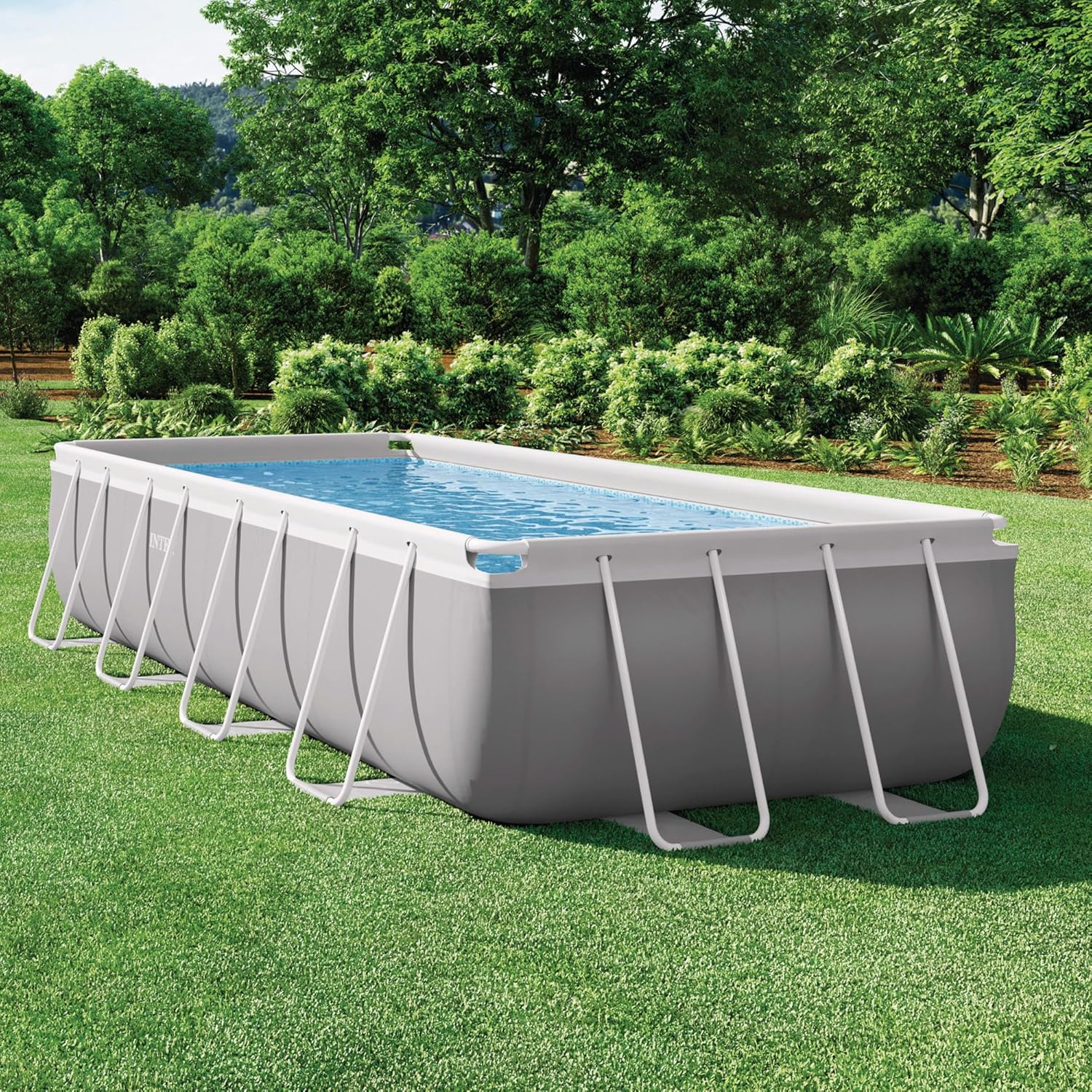 Intex kit Piscine Prism Frame rectangulaire Angulaire Tubulaire (l) 4,88 x (l) 2,44 x (h) 1,07m