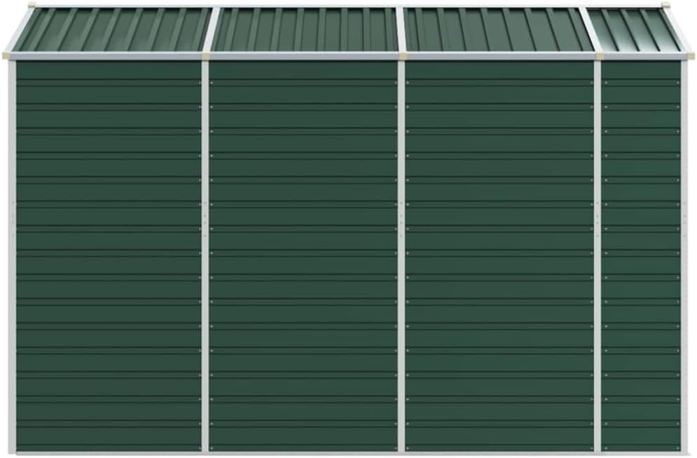 LAPOOH Abri de Jardin Vert 191x300x198 cm Acier galvanisé,Abris De Jardin,Abri De Stockage pour Jardin,Abri D'Outils De Jardin