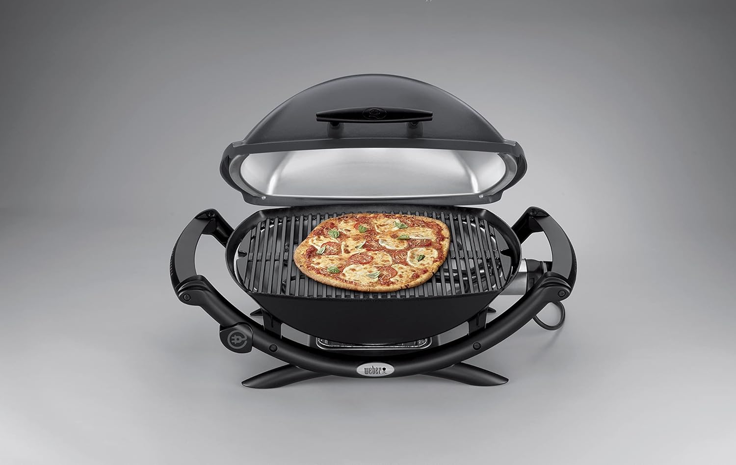 Weber - Q2400 série - 54x39 cm - grille fonte, support, tablettes, 55020053
