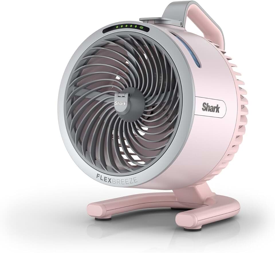Shark - FlexBreeze HydroGo - léger, silencieux, intérieur/extérieur, 5 vitesses, sans fil, Quartz FA050EUPK