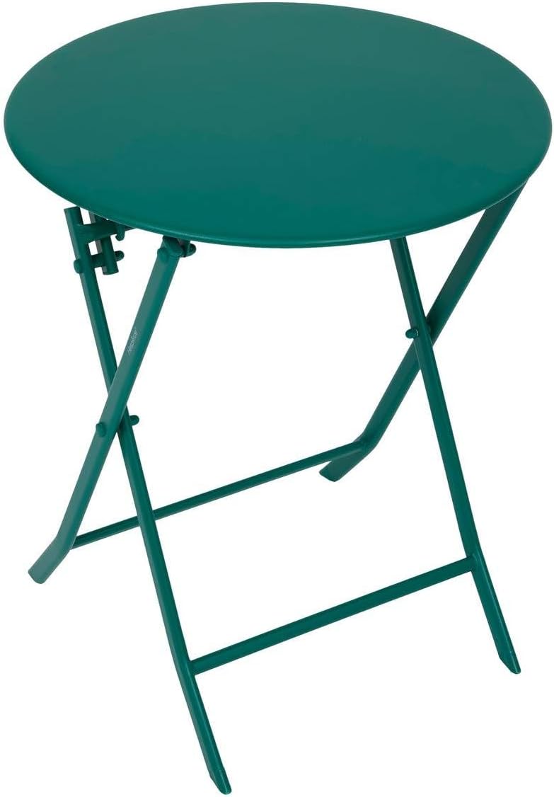 Hespéride - Greensboro - Ø60cm - Table ronde pliante acier vert opale