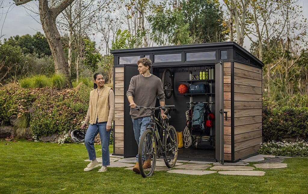 Abri de jardin 6m2 - aspect bois Douglas