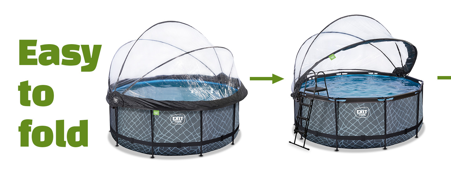 EXIT Toys piscine jardin auvent rond universel