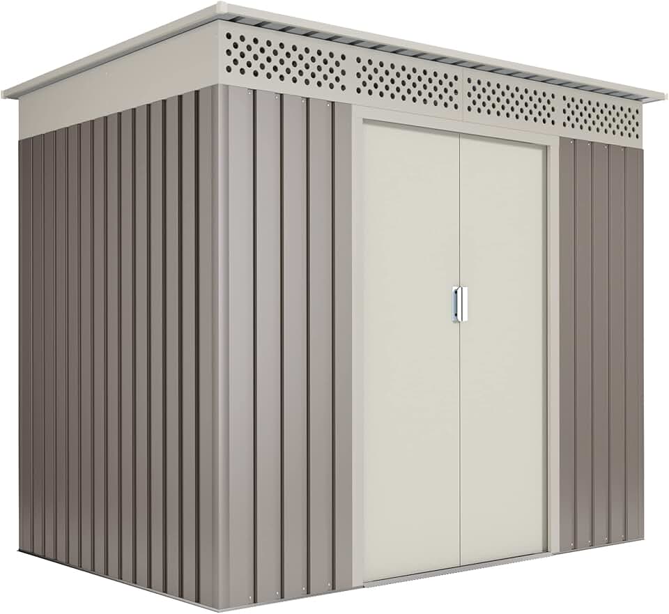 Hoggar - Nykop abri de jardin métal 3.02m², 213x142x184cm, garantie 10 ans