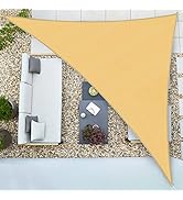 Duerer Voile d'ombrage Triangulaire pour Patio 3.6x3.6x3.6m, 95% Une Protection des Rayons UV, Pa...