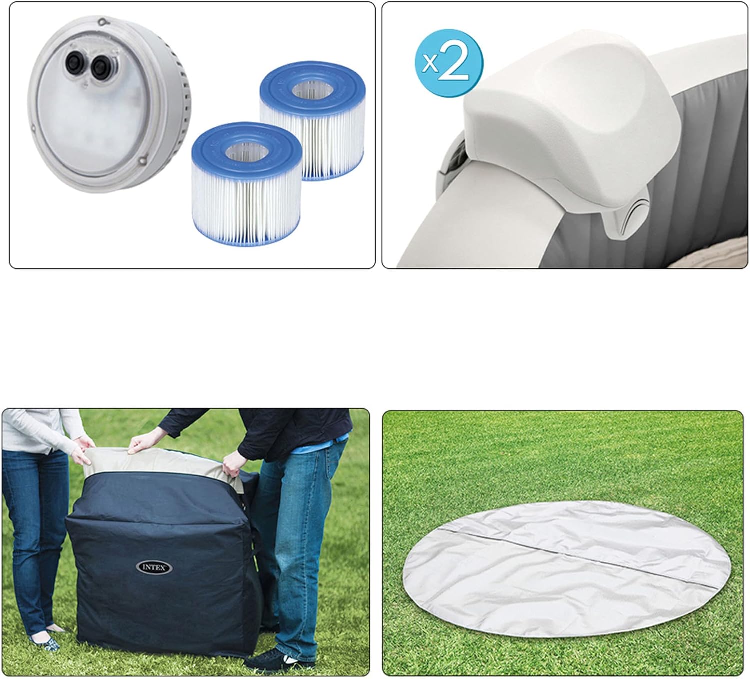 Intex - 28440EX - Spa Gonflable PureSpa Baltik 4 Places