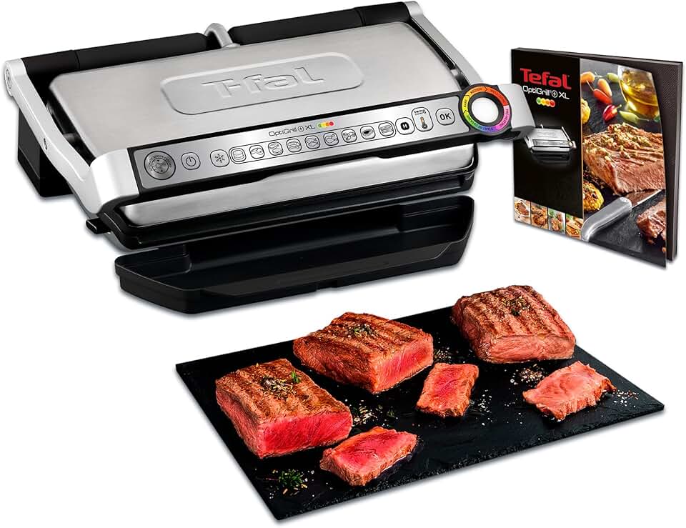 Tefal - Optigrill+ XL série - XL pour 8 personnes, grill intelligent - GC722D16