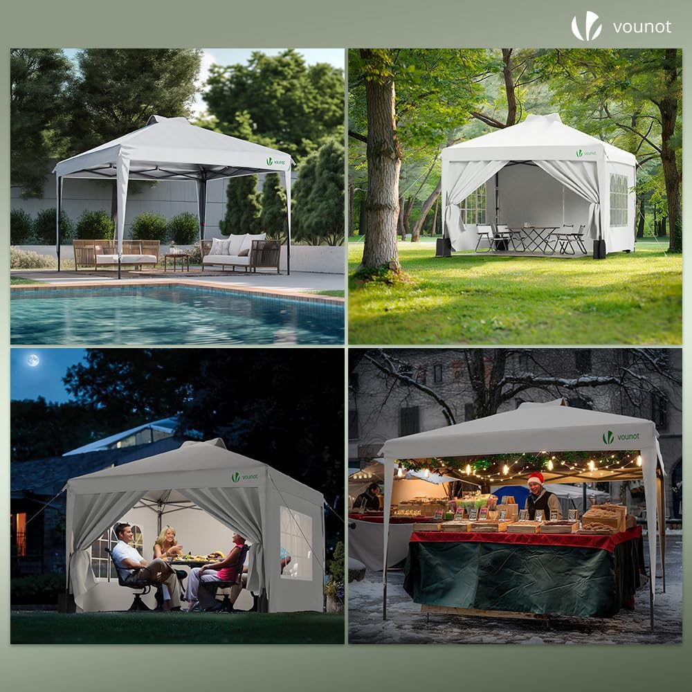 VOUNOT - Tonnelle Pop Up 3x3m Imperméable UV Sac transport facile