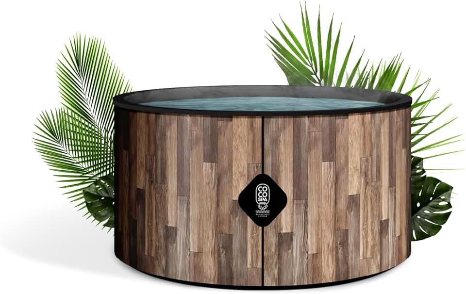 COCO SPA Nordik Spa Gonflable - 150 cm de diamètre - 800 litres - Moteur 2240 W - 2 à 4 Personnes - Massage 140 Jets