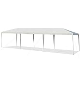 GOPLUS 3x9M/3x6M Tonnelle de Jardin Tente de Réception Barnum Pliant,Chapiteau Gazebo pour Événem...