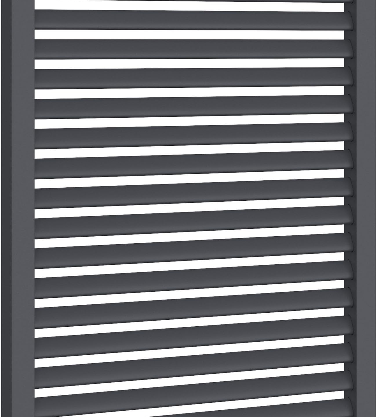 IDMarket - Pergola Collector Persienne 3x4M toit rétractable 4 pans modulables Gris Anthracite