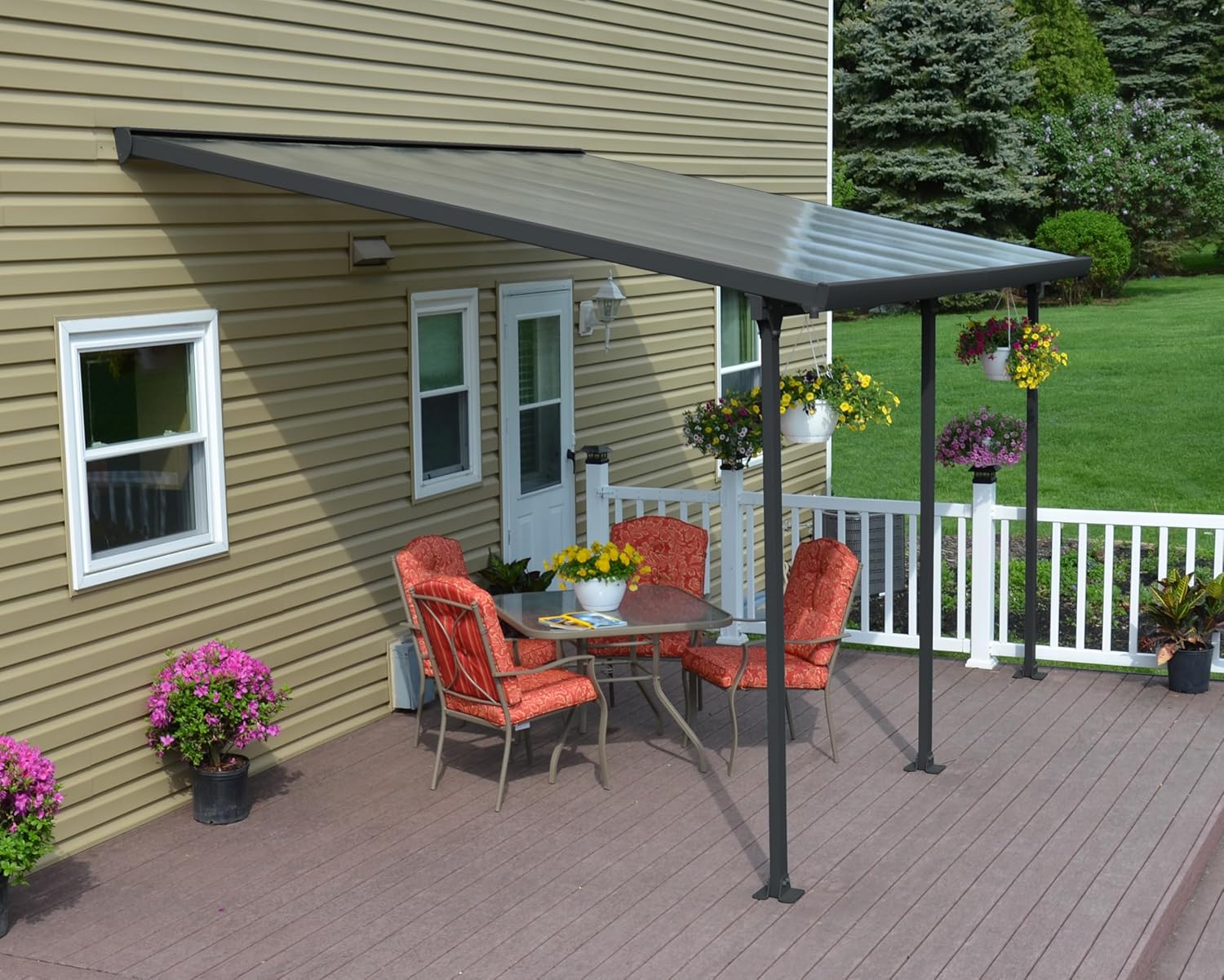 Canopia by Palram - Pergola Feria - 12.8 m² - aluminium & polycarbonate, moderne, élégante, terrasse toute saison