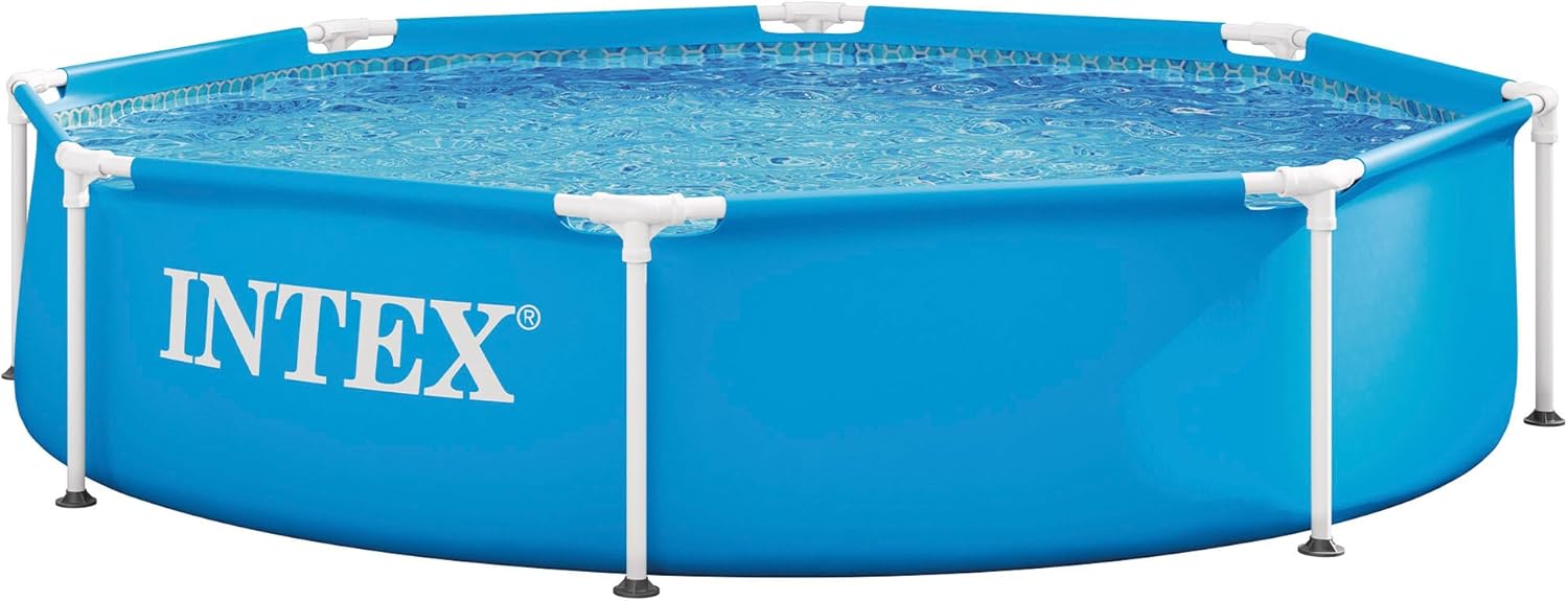 Intex - Piscine Metal Frame ronde tubulaire - 2,44x0,51m - robuste, montage rapide