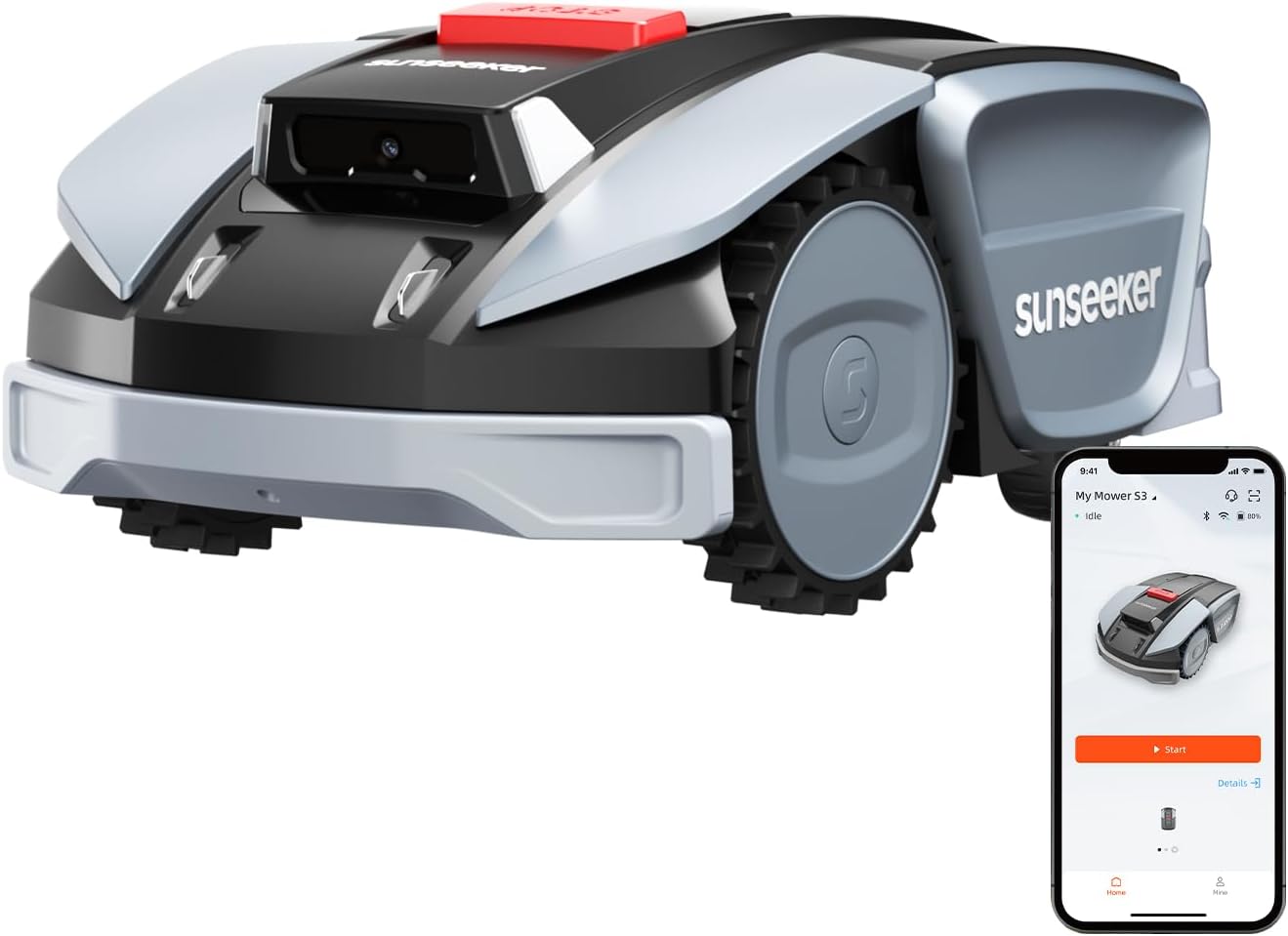 Sunseeker - S3 série - 800m² - RTK+Vision IA, multi-zones, app, S3