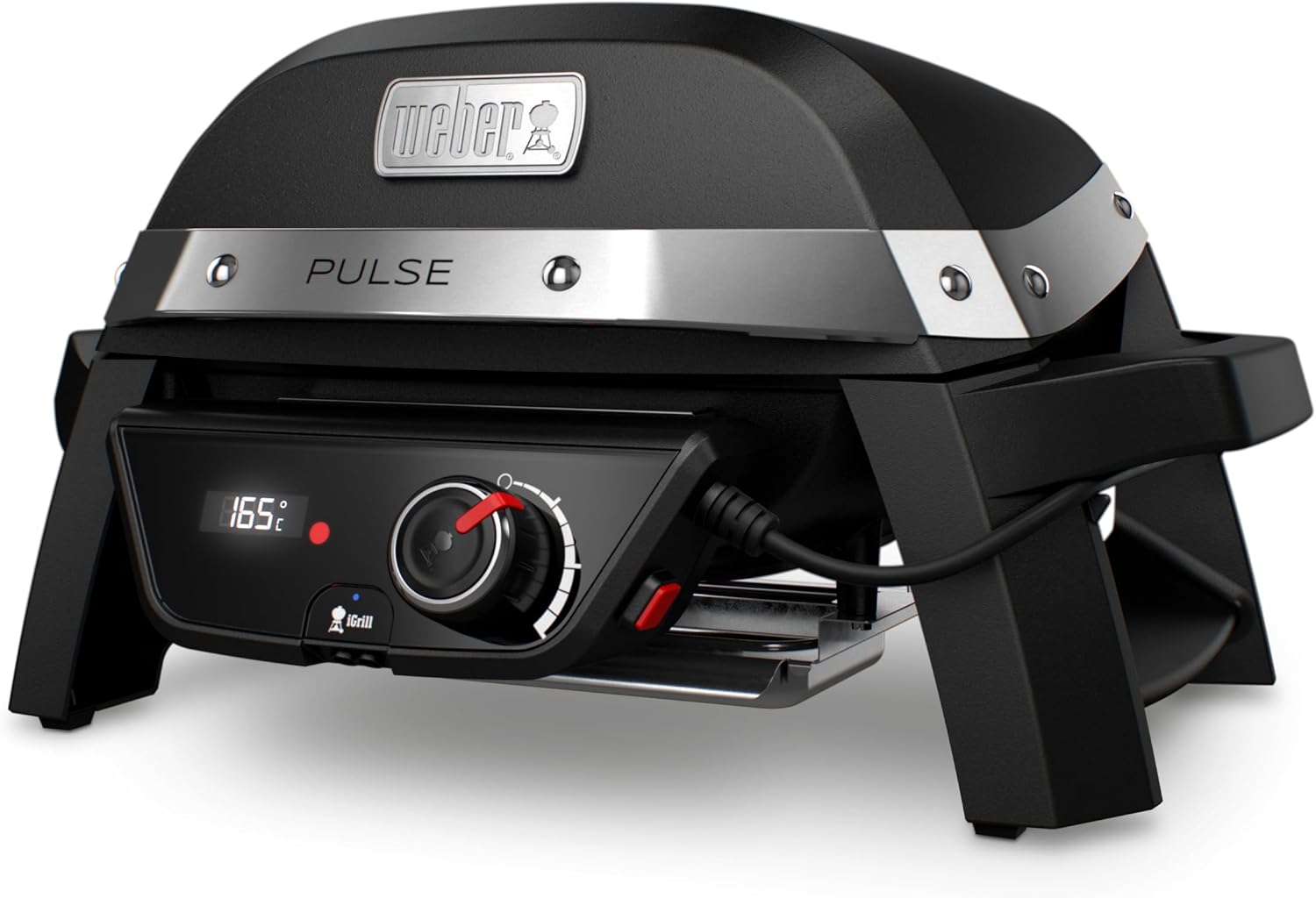 Weber - Barbecue électrique Pulse 1000 - compact - 1800W, contrôle digital