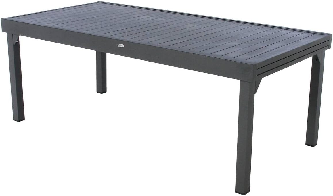 Hespéride - Piazza - 230/340x100 cm - table extensible 12 places, aluminium antirouille