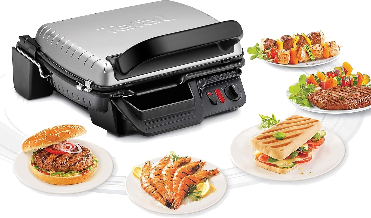 Tefal - Grill Ultracompact série Comfort - XL - Thermostat réglable - GC306012