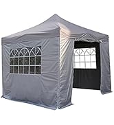 All Seasons Gazebos : Tente escamotable entièrement étanche de 3 x 3 m avec 4 parois latérales - ...