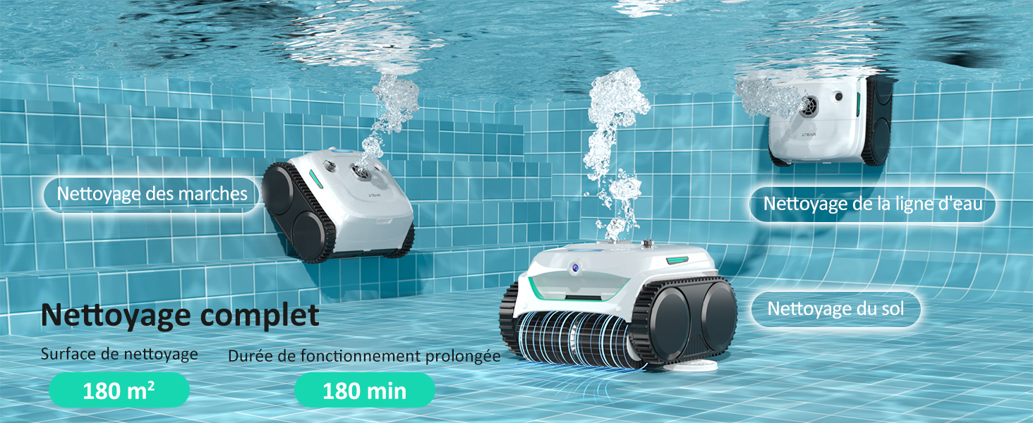 robot de piscine sans fil