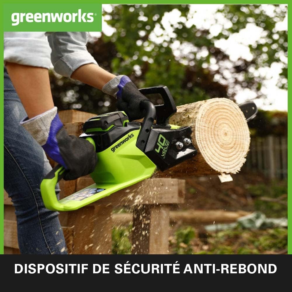 Greenworks - tronçonneuse sans balais 14