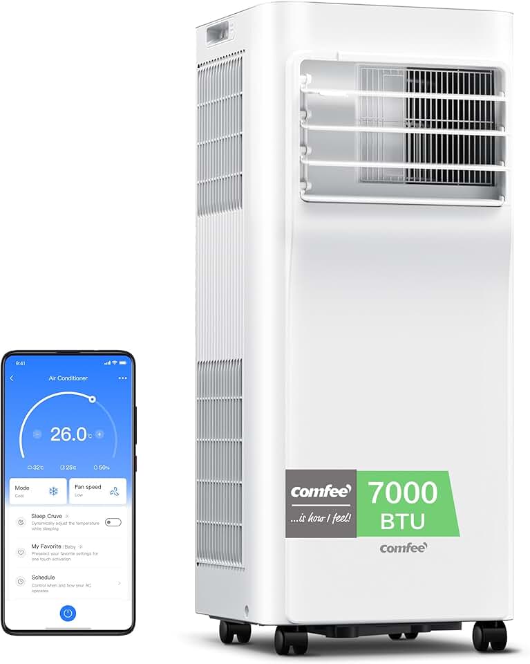COMFEE' - Breezy Cool 2.0 - compact - 7000 BTU, contrôle APP, Alexa
