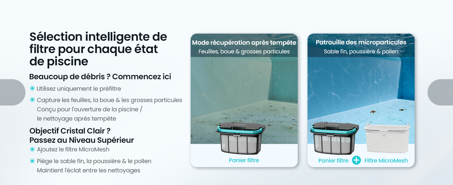 Le texte indique « Sélection intelligente de poissons » et « Contrôle de l'hygiène d'un poisson ». Deux boîtes de produits bleues contenant un guide de sélection de poissons et de fruits de mer avec des descriptions textuelles en français et des graphiques pédagogiques. Présentoir d'emballage pédagogique.