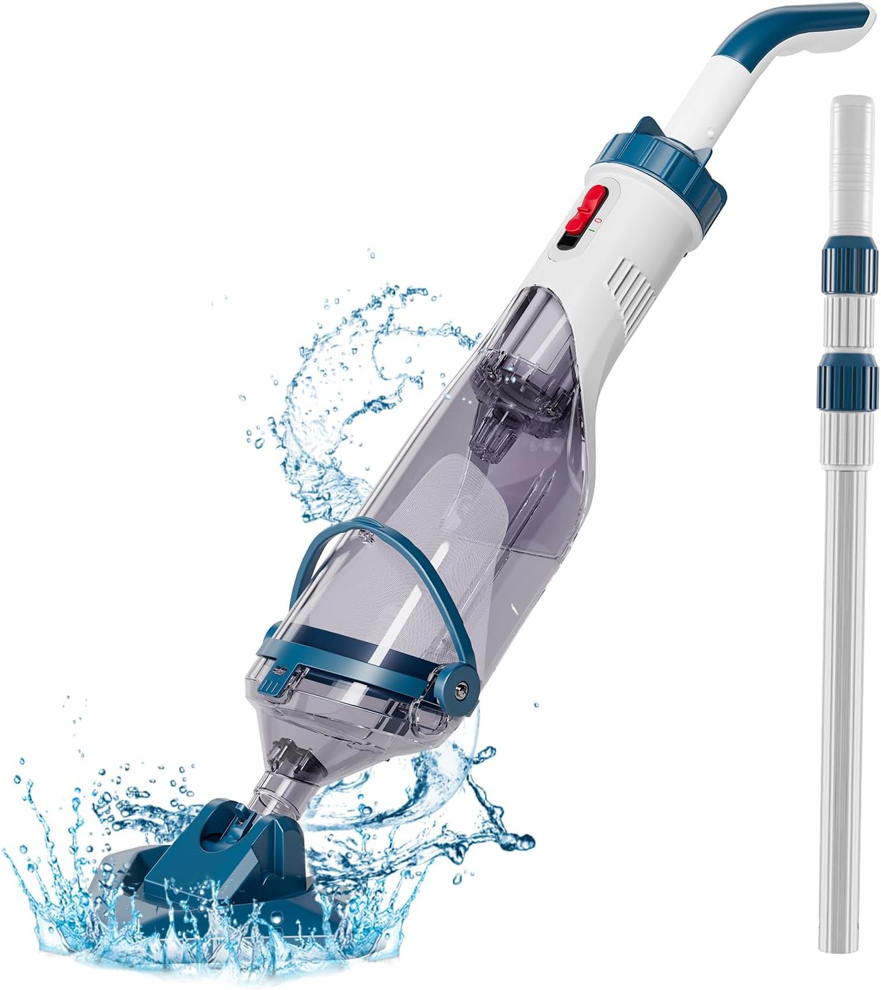 Enhulk - Aspirateur de piscine série sans fil - 222cm - 60min autonomie, 4 filtres, 4200L/h