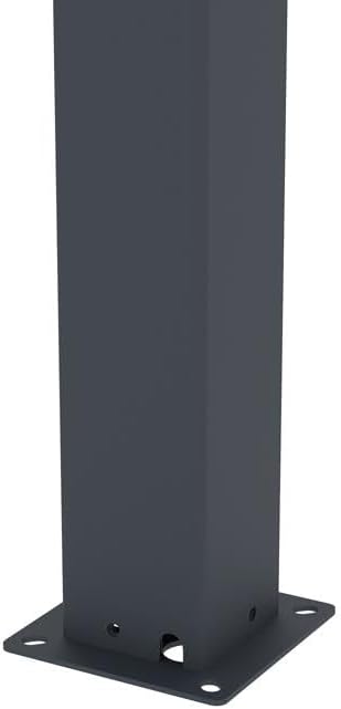 Cazeboo - pergola bioclimatique AGOSTA - 4x3m - aluminium gris, lames blanches
