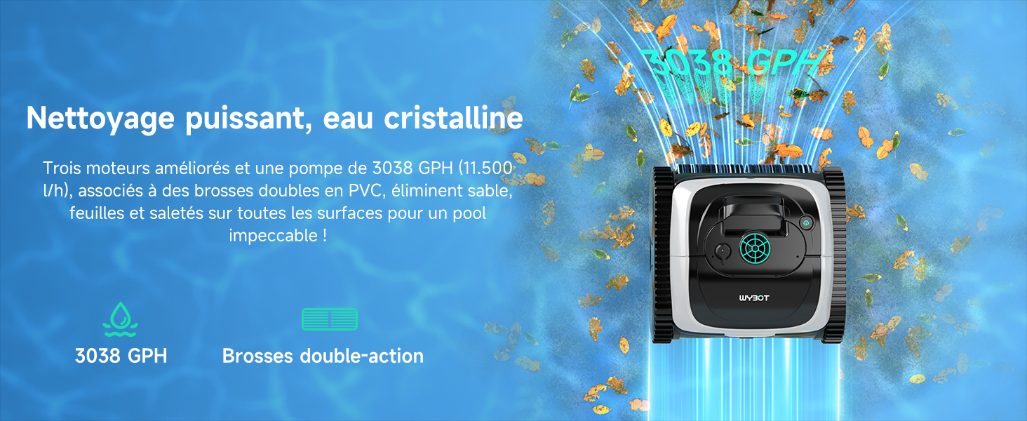 Interface numérique ou écran affichant un fond bleu avec des effets scintillants et du texte en français.