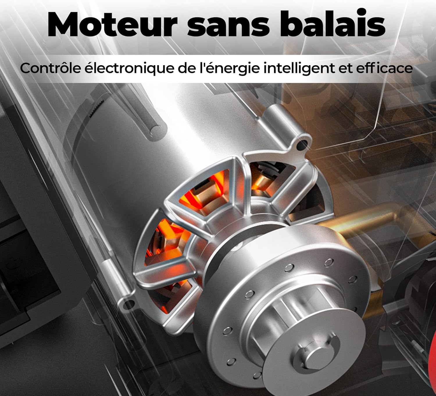 Dong Cheng - Tronçonneuse sans fil 40V - 38 cm - Moteur brushless, 2 batteries 4 Ah
