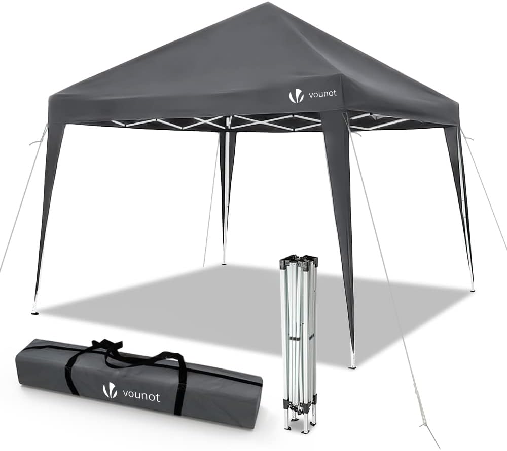 VOUNOT - tonnelle pliante 3x3m - installation rapide, accessoires inclus