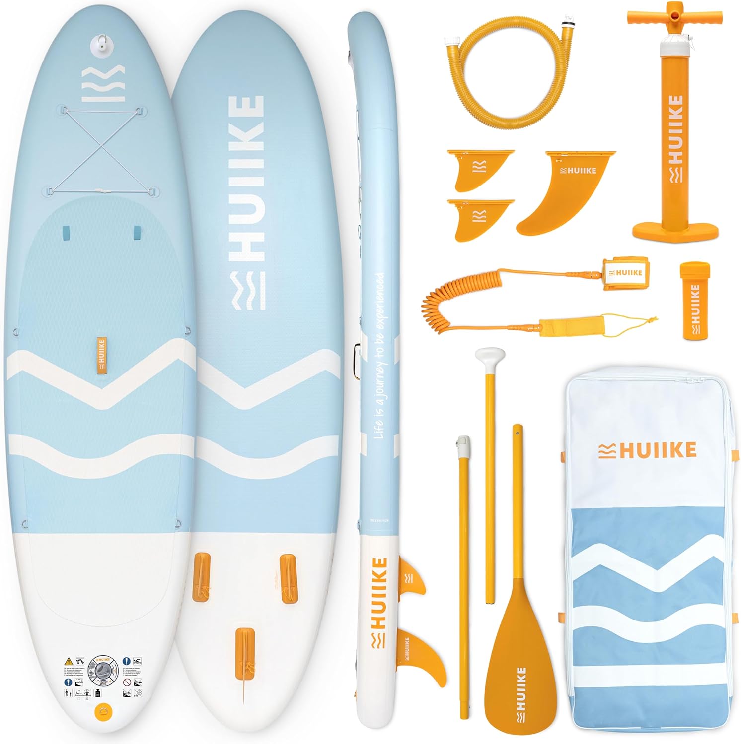 HUIIKE - paddle gonflable adulte - 305x84x15 cm - stable, résistant, 130 kg