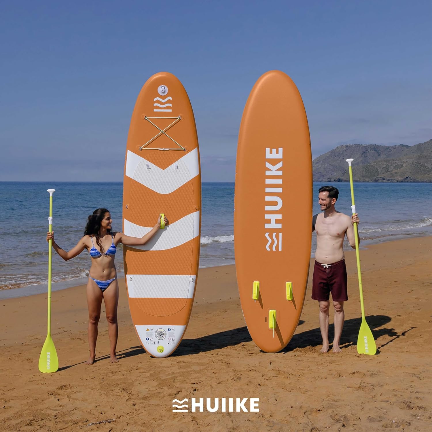HUIIKE - Paddle gonflable adulte - 305x84x15 cm - stable, résistant, accessoires inclus