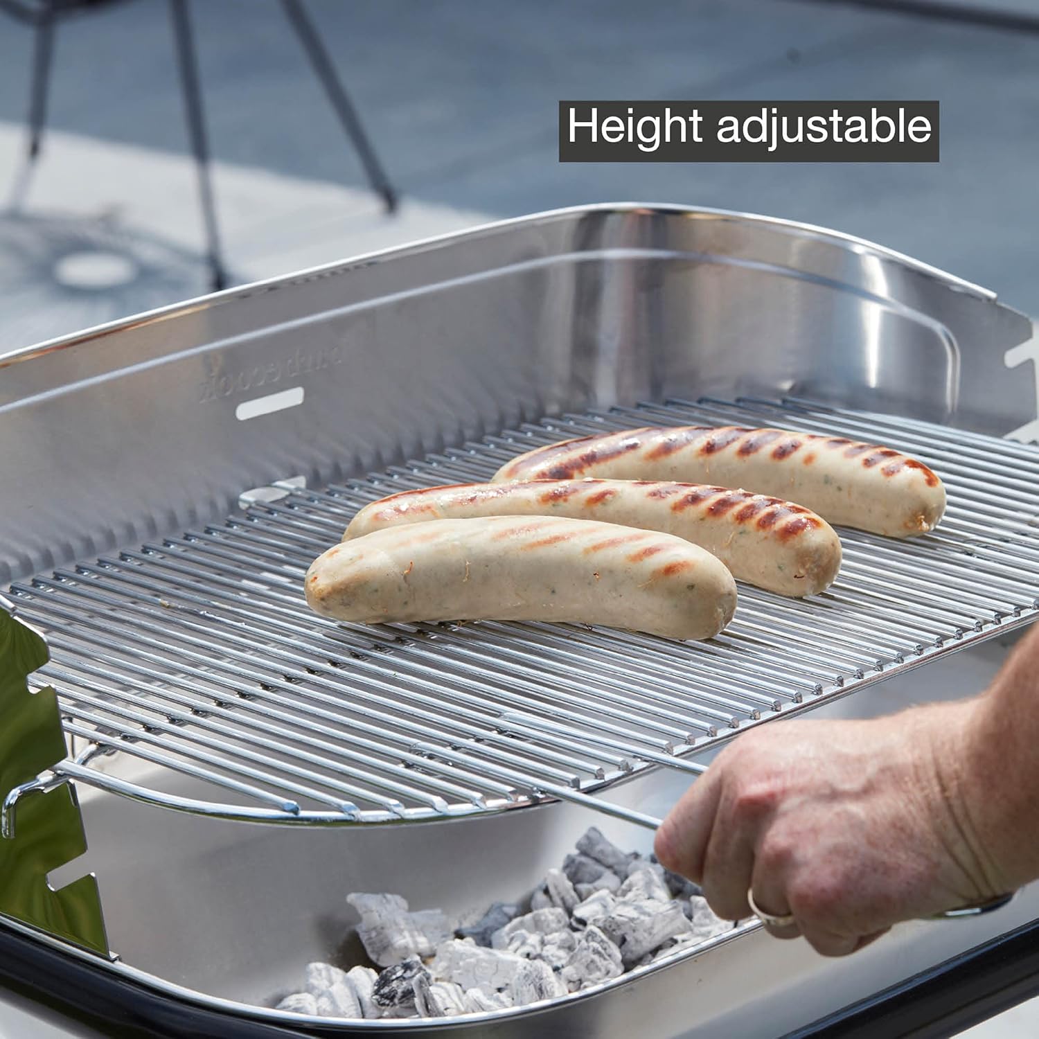 Barbecook - Loewy 55 barbecue inox - 56x34x100cm - charbon - Gris