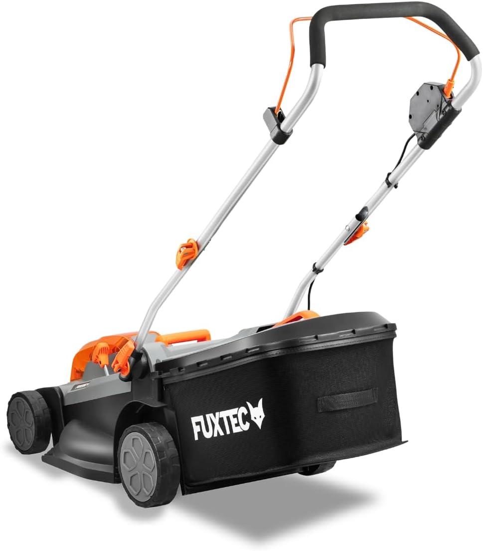 FUXTEC - Tondeuse à Gazon E2RM43 - 43cm, 40L, Hauteur réglable, Batterie 40V E2RM43